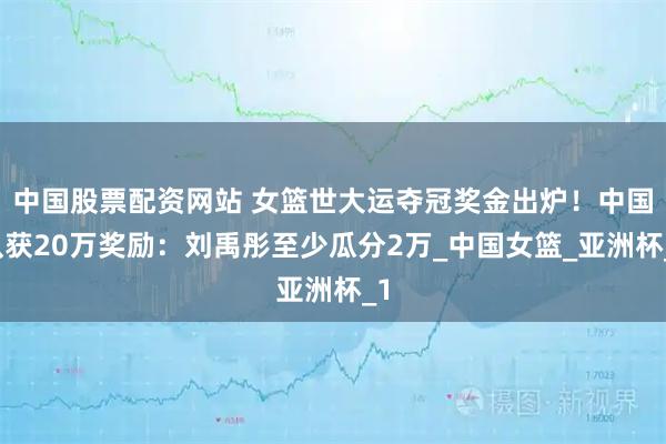 中国股票配资网站 女篮世大运夺冠奖金出炉！中国队获20万奖励：刘禹彤至少瓜分2万_中国女篮_亚洲杯_1
